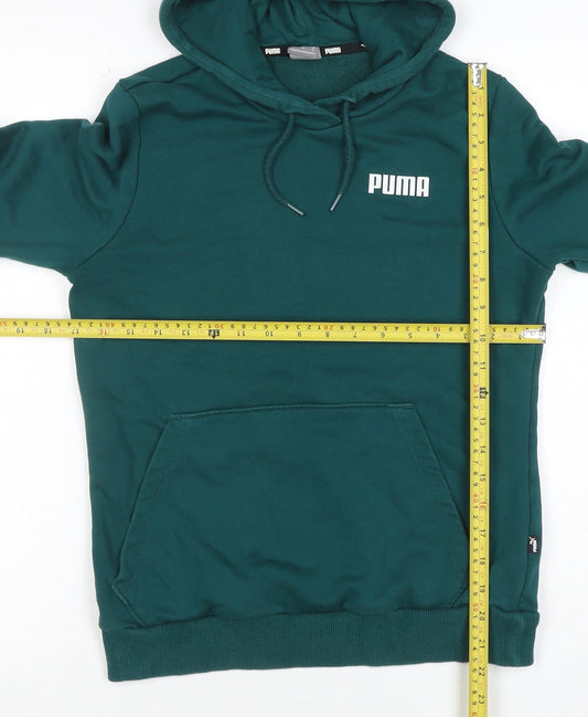 Womens UK Size M PUMA Green Pullover Hoodie