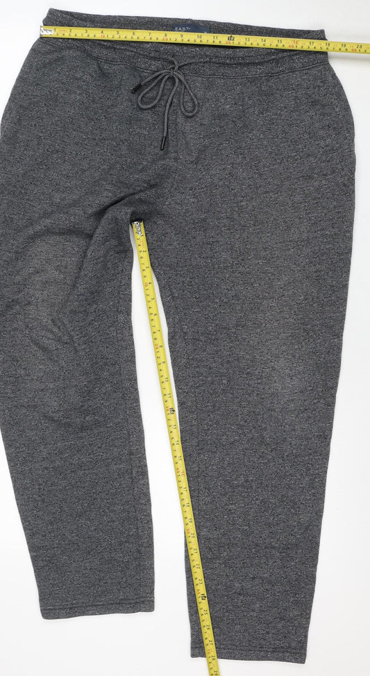 Easy Men’s Grey XL Jogger Pants Cotton Blend Comfortable Fit