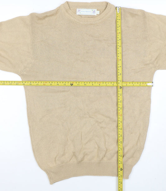 Womens UK Size S Amy Moore Beige Pullover Jumper