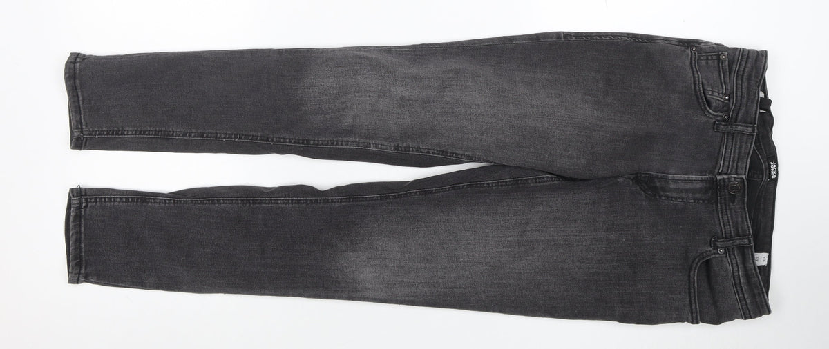 Additional view of Jack & Jones unisex kids black skinny jeans 13 years stretch denim