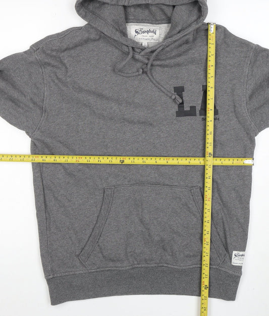 Mens UK Size S The Stronghold Grey Pullover Hoodie