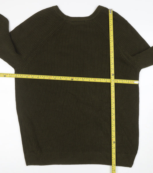 Mens UK Size L TU Green Pullover Jumper