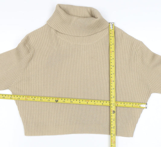 Womens UK Size 14 PRETTYLITTLETHING Beige Pullover Jumper