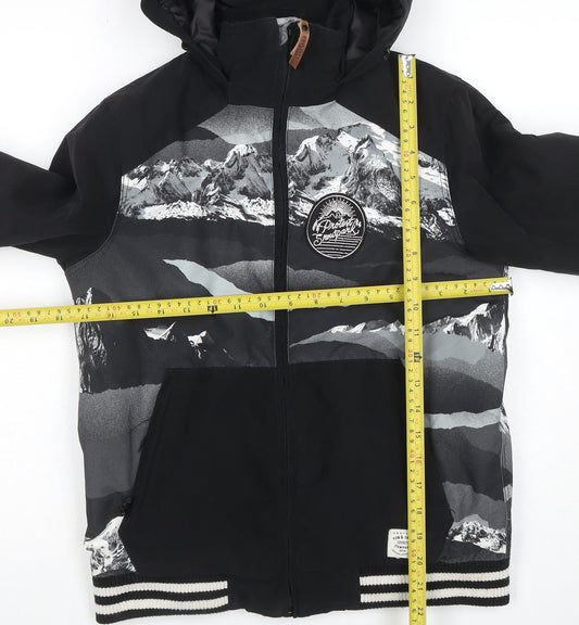 Boys UK Size 10 Years Protest Black Puffer Jacket