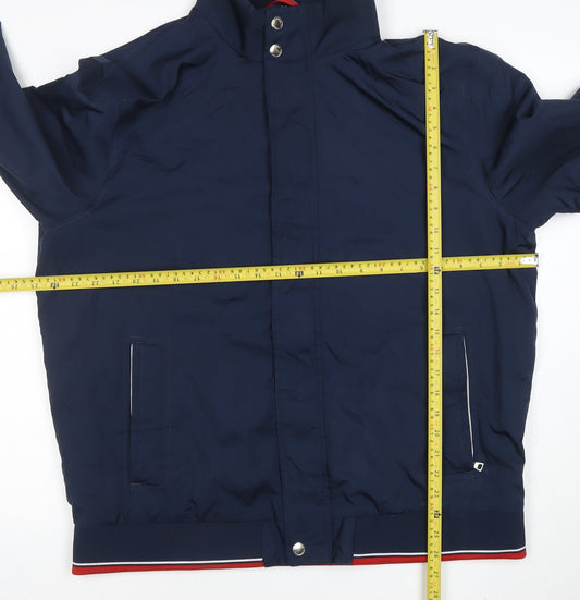 Mens UK Size XL Marks and Spencer Blue Bomber Jacket