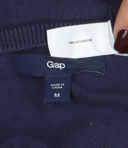 Womens UK Size M Gap Blue Cardigan Jumper