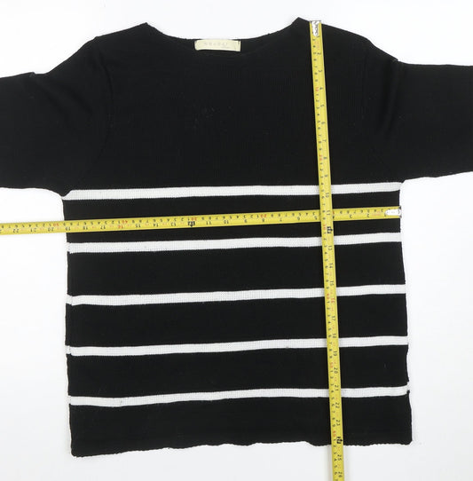 Womens UK Size L Nougat London Black Pullover Jumper