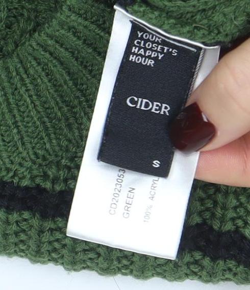 Womens UK Size S CIDER Green Pullover Jumper