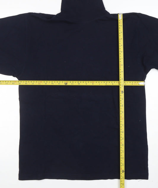Womens UK Size S Jumpers Blue Basic T-Shirt