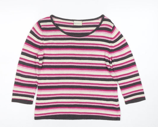 Womens UK Size 10 Minuet Multicoloured Pullover Jumper