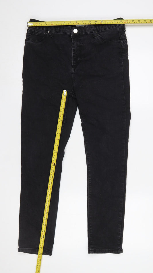 Womens UK Size 16 Gallery Slim Fit Skinny Black Jeans