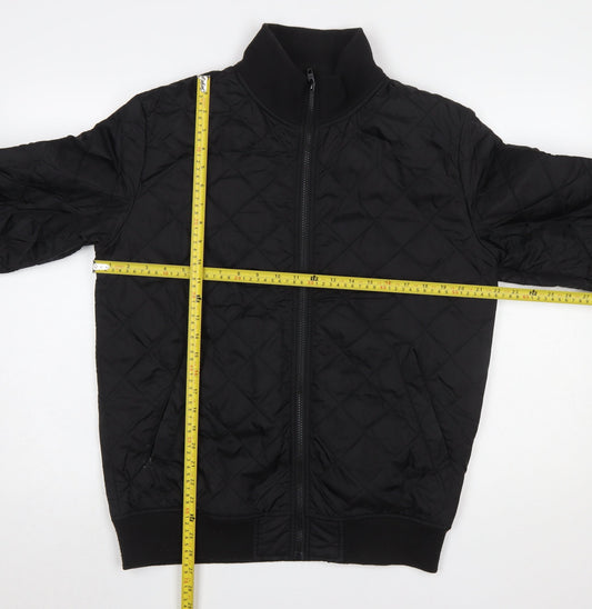 Mens UK Size L French Connection Black Quilted Coat