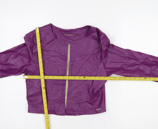 Womens UK Size M Kate & Pippa Purple Basic Jacket