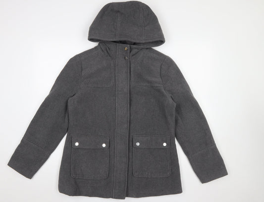 Womens UK Size 12 Atmosphere Grey Parka Coat