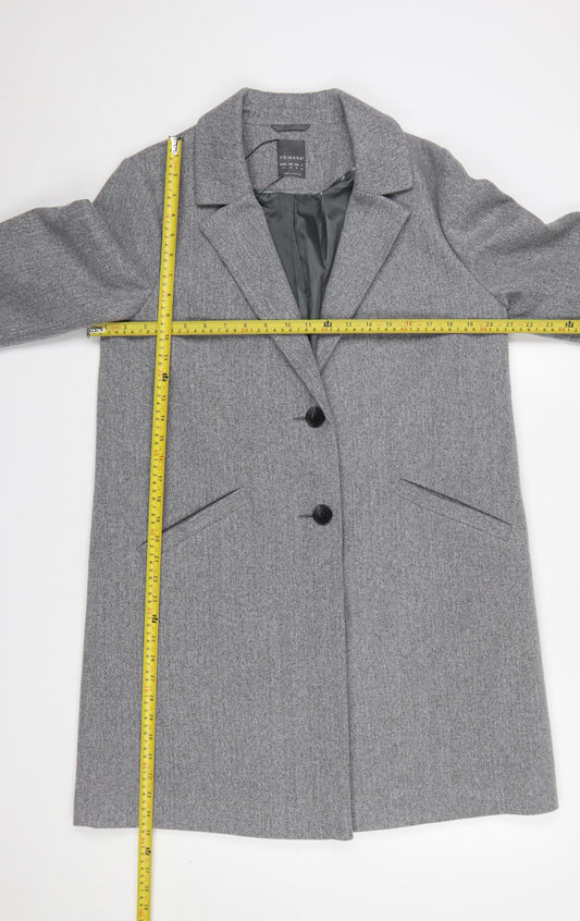 Womens UK Size 14 Primark Grey Overcoat