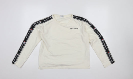 Womens UK Size S Champion Ivory Basic T-Shirt