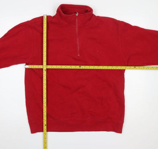 Mens UK Size M FILA Red Pullover Sweatshirt