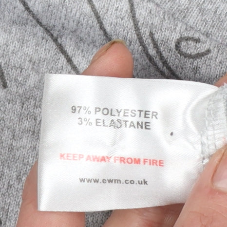 Womens UK Size M Isle Collection Grey Pullover Jumper