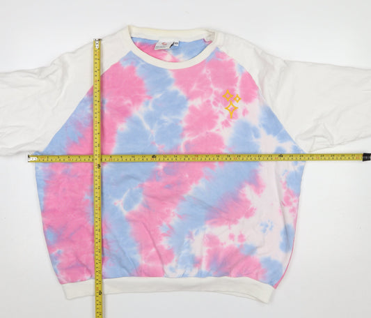 Womens UK Size 2XL Luke Franchina Multicoloured Pullover Sweatshirt