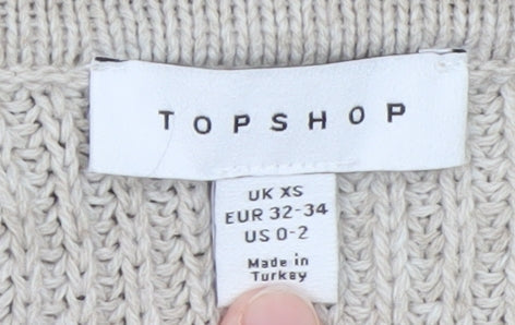 Womens UK Size XS Topshop Shirt Dress