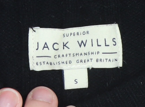 Mens UK Size S Jack Wills Black Pullover Jumper