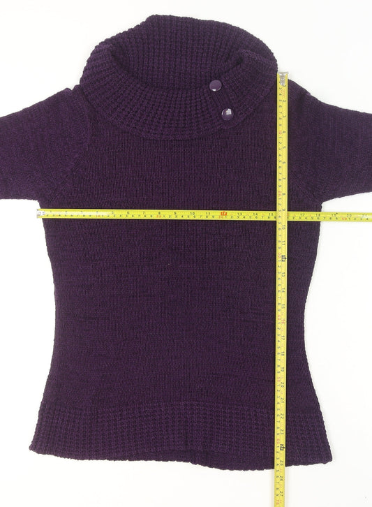 Womens UK Size 12 BHS Purple Tunic Jumper