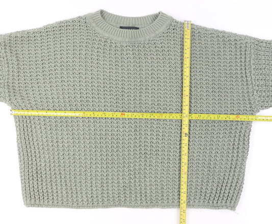 Womens UK Size M New Look Green Pullover Jumper