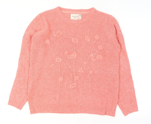 Womens UK Size 14 Falmer Heritage Pink Pullover Jumper