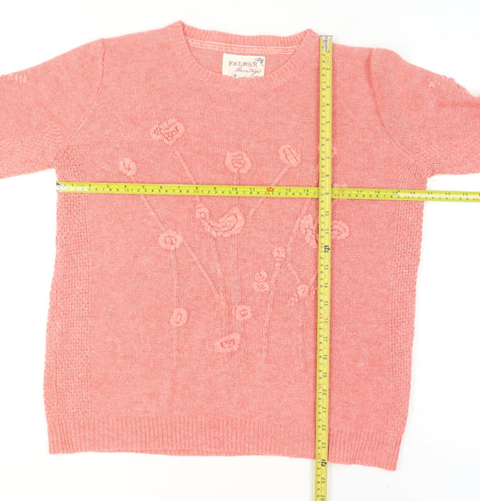 Womens UK Size 14 Falmer Heritage Pink Pullover Jumper