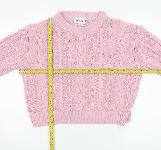 Womens UK Size 12 Monki Pink Pullover Jumper
