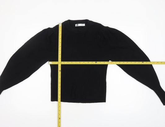 Womens UK Size 12 Zara Black Pullover Jumper
