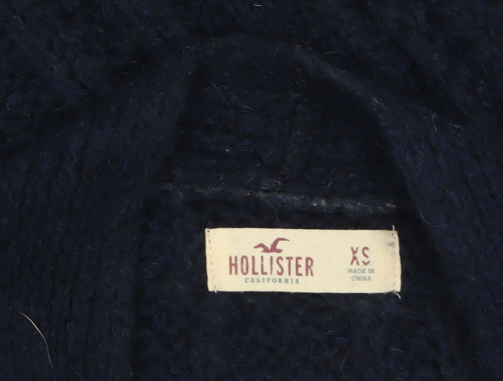 Womens UK Size XS Hollister Black Cardigan Jumper