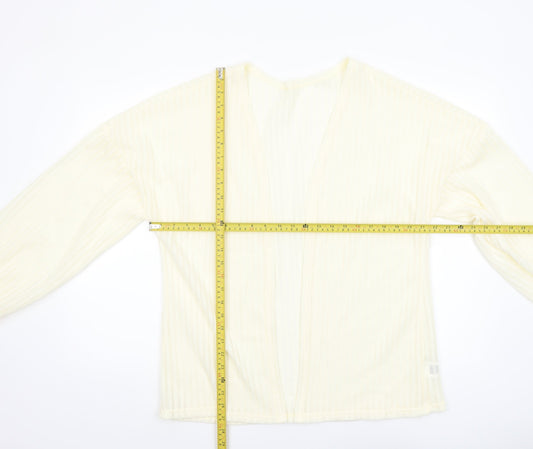 Womens UK Size L SheIn Ivory Cardigan Jumper