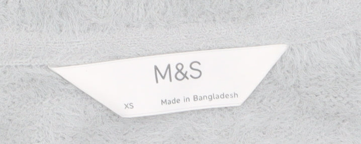 Womens UK Size XS Marks and Spencer Grey Pullover Jumper