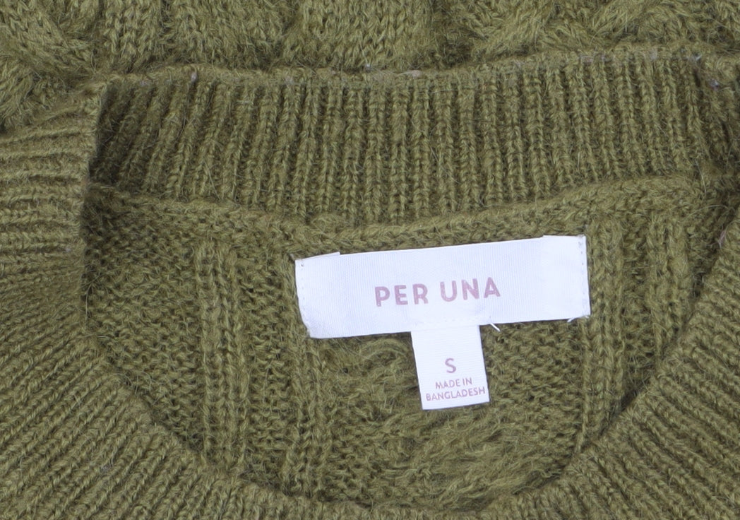 Womens UK Size S Marks and Spencer Green Pullover Jumper