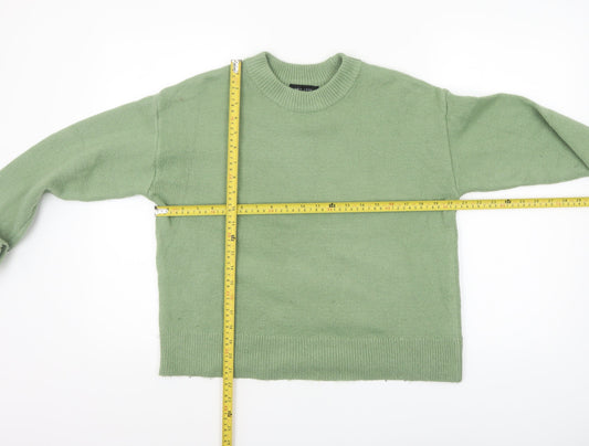 Womens UK Size S New Look Green Pullover Jumper