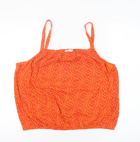 Womens UK Size 18 Papaya Orange Camisole Tank