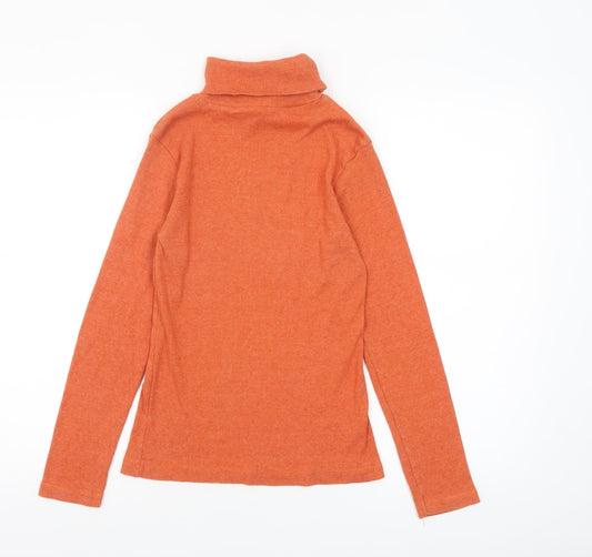 Womens UK Size 14 Atmosphere Orange Basic T-Shirt