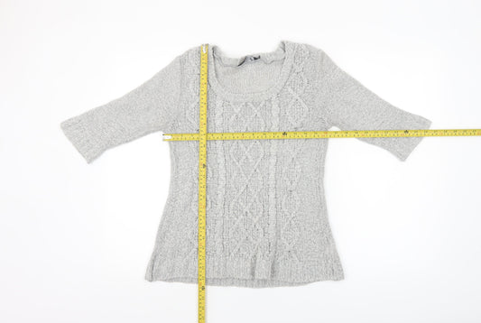 Womens UK Size 8 Dorothy Perkins Grey Pullover Jumper