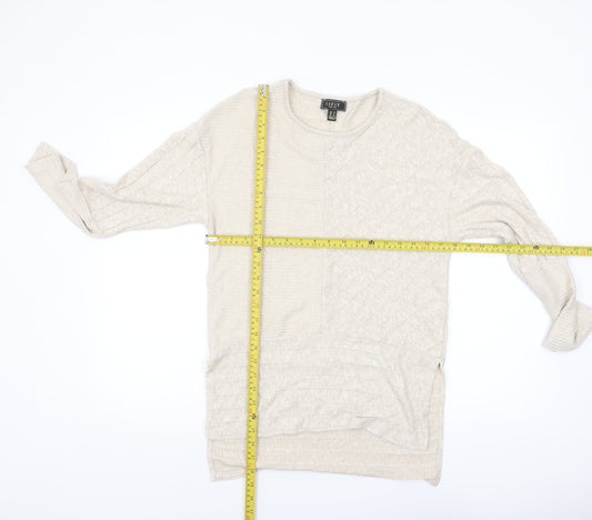 Womens UK Size 10 Lipsy Beige Pullover Jumper