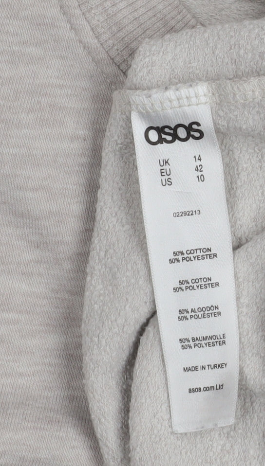 Womens UK Size 14 ASOS Beige Pullover Sweatshirt