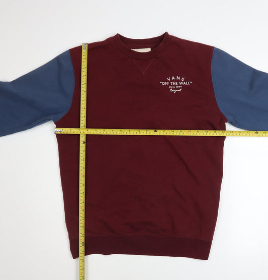 Mens UK Size M VANS Multicoloured Pullover Sweatshirt