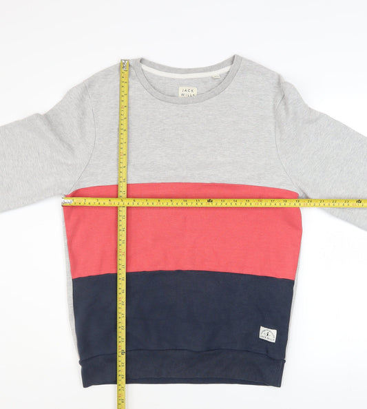 Mens UK Size M Jack Wills Multicoloured Pullover Sweatshirt