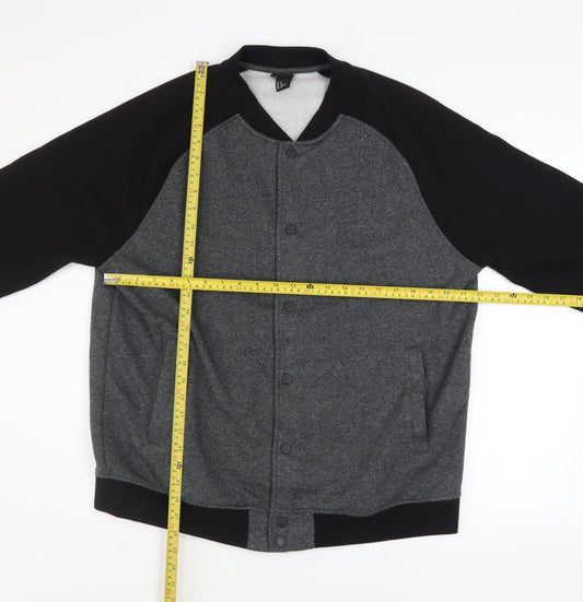 Mens UK Size XL H&M Grey Varsity Jacket