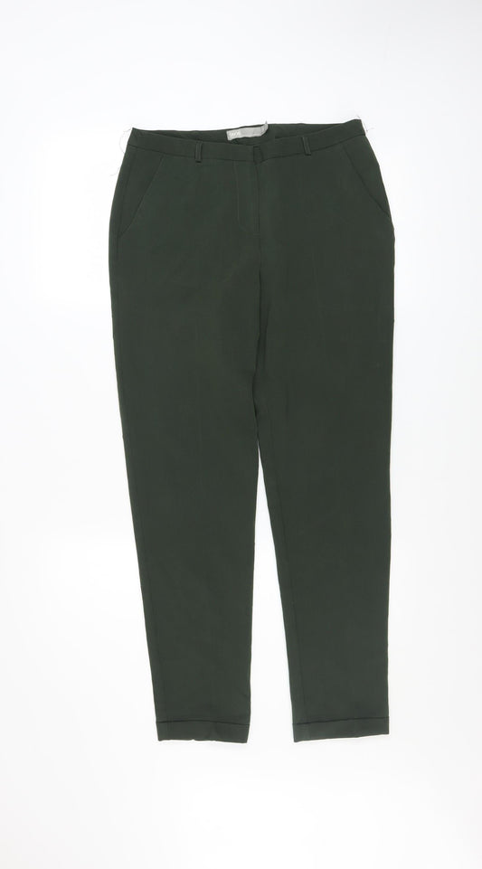 Womens UK Size 8 ASOS Slim Fit Business Casual Workwear Green Trousers