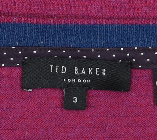 Mens UK Size M Ted Baker Purple Pullover Jumper