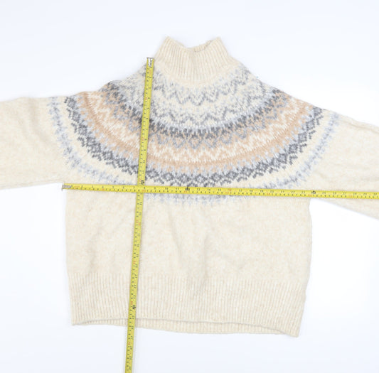 Womens UK Size XL Marks and Spencer Beige Pullover Jumper