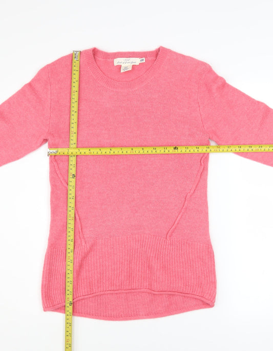 Womens UK Size XS H&M Pink Pullover Jumper