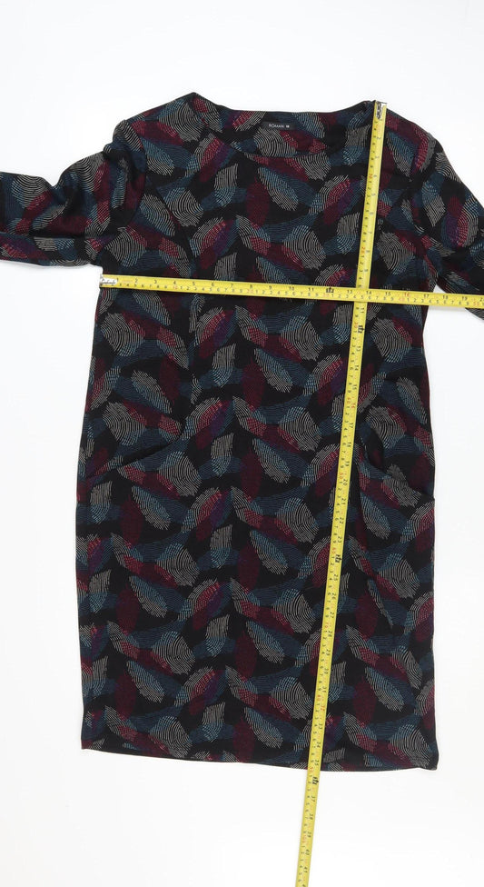 Roman Women Multicoloured Size 10 Shift Knee Length Dress