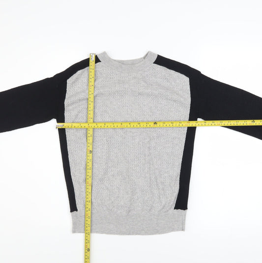 Marks and Spencer Women’s Grey Knit Raglan Sleeve Pullover Jumper Size S